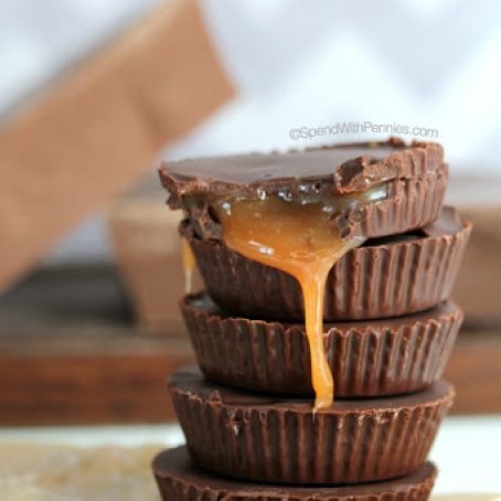 Homemade Chocolate Caramel Cups