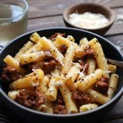 Pasta with White Sausage Sauce