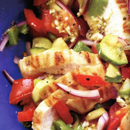 Mexican Gazpacho Chicken Salad