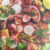 Steak and Green Chile Nachos