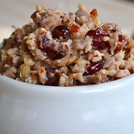 Wild Rice, Cranberry and Pecan Dressing