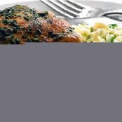 Tarragon and Green Garlic Roasted Chicken Thighs with Toasted Orzo with Chives