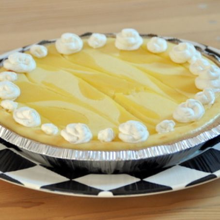 Lemon Swirl Cream Cheese Pie