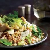Farro with Artichokes and Herb Salad