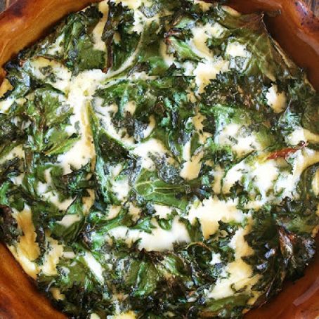Crustless Quiche, Loaded with Kale |