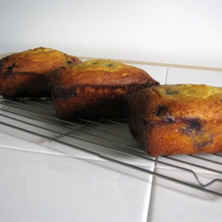 Grain Free Coconut Lemon Blueberry Pound Cake/Bread