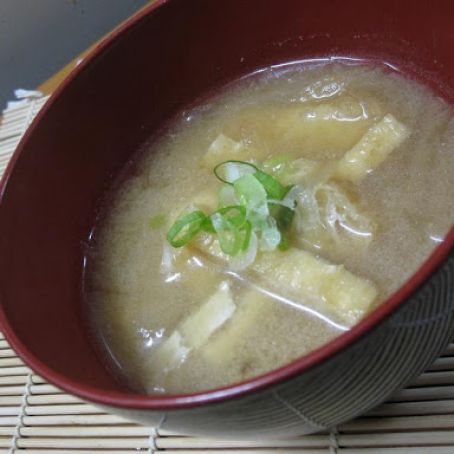 Miso Soup Basics - Daikon and Aburaage Miso Soup