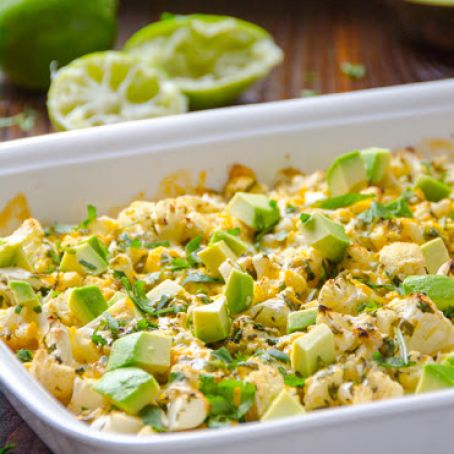Cilantro Lime Cauliflower with Avocado