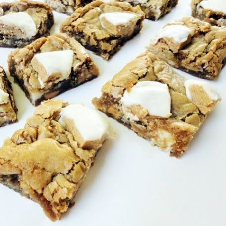 White Chocolate Peanut Butter Cup Blondies