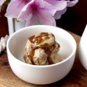 Vegan Caramel Swirl Ice Cream