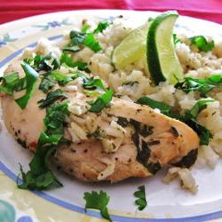 Slow Cooker Lime Chicken with Rice