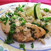 Slow Cooker Lime Chicken with Rice