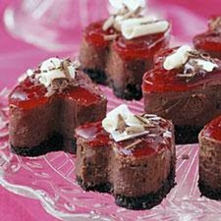 Chocolate Cheesecake with Raspberry Topping