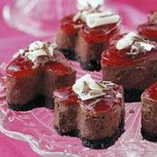 Chocolate Cheesecake with Raspberry Topping