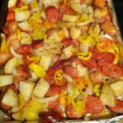 Roasted Sausage, Potatoes, and Peppers