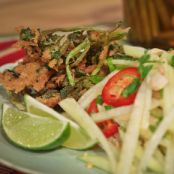 Daphne Oz's Green Papaya Salad with Deep Fried Watercress