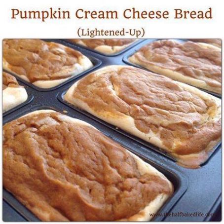Pumpkin Cream Cheese Bread - (lightened up)