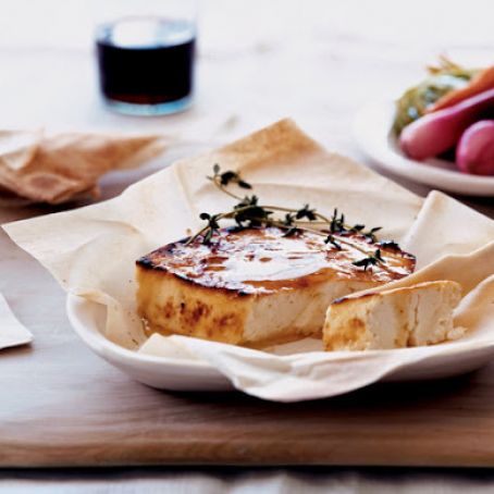Roasted Feta With Thyme Honey