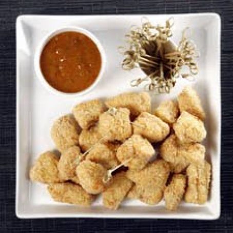 Panko-Crusted Chicken Bites with Apricot-Mustard Sauce