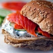 SMOKED TROUT & CUCUMBER SANDWICH