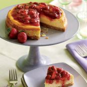 Strawberry-Rhubarb Cheesecake