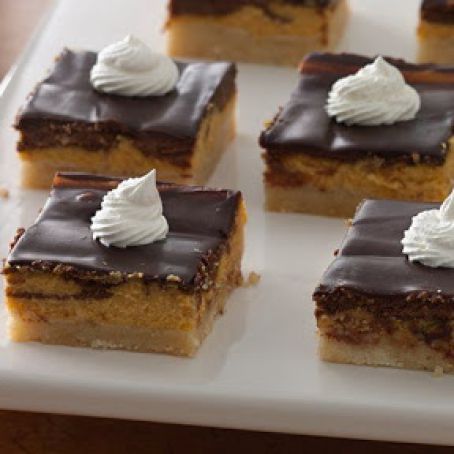 Pumpkin Tiramisu Cheesecake Bars