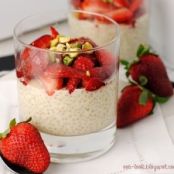 pudding - Quinoa Pudding with Macerated Strawberries and Pistachios