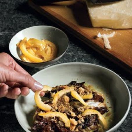 RSTD RADICCHIO w/ANCHOVY VIN & PRES LEMON