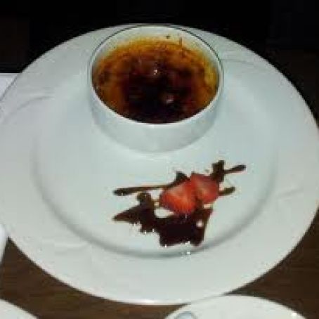 rhubarb creme brulee