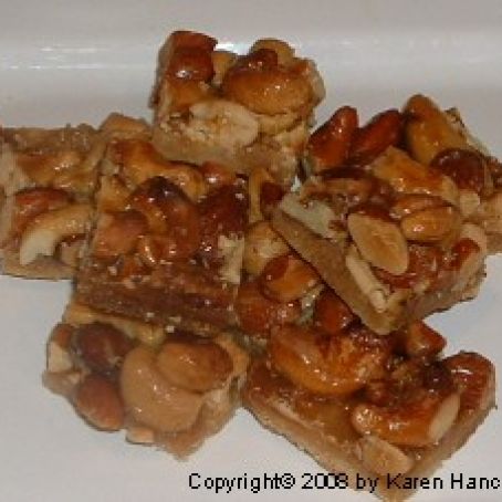 Super Sinful Mixed Nut Bars