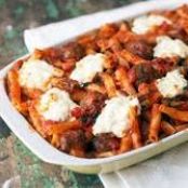 Cheesy Italian Meatball Casserole