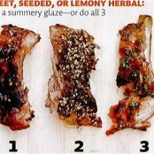 Grilled glazed baby back ribs