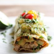 Mexican Burrito with Chicken & Avocado