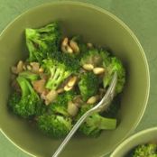 Broccoli with Caramelized Onions & Pine Nuts