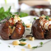 Eggplants (Baby) Roasted with Goat Cheese Stuffing