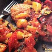 Chicken: Chicken Cutlets with Bell Pepper Ragout