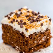 Chocolate Gingerbread Toffee Cake