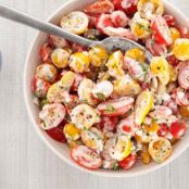 Cherry Tomato Salad With Buttermilk-Basil Dressing