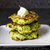 Zucchini Lemon Mint Fritters****