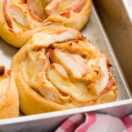 Chicken Cordon Bleu Roll-Ups