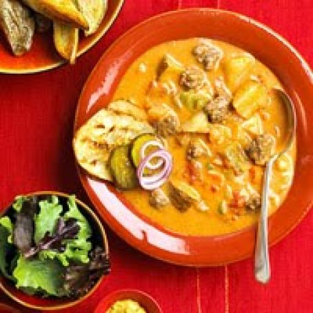 All-American Cheeseburger Soup