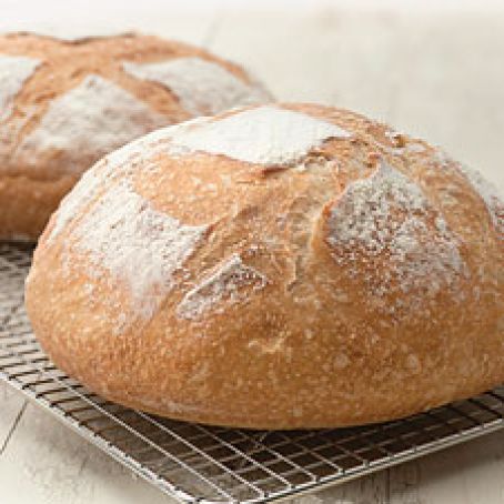 No-Knead Crusty White Bread