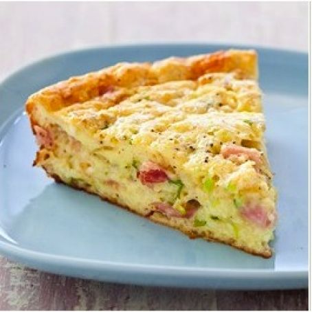 Impossible Ham and Cheese Pie