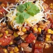 Easy Skinny Turkey Taco Soup