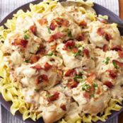 Slow-Cooker Smothered Chicken with Bacon & Onions