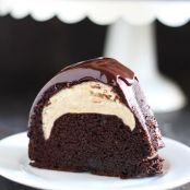 Cheesecake Filled Chocolate Bundt Cake