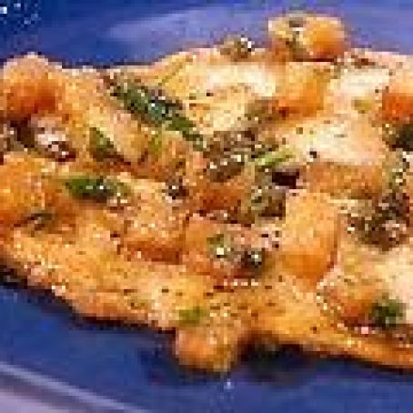 Butterflied Trout in Lemon Caper Butter