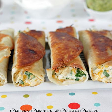 Chubby Chicken and Cream Cheese Taquitos