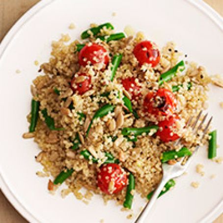 Quinoa Salad with Greilled Cherry Tomatoes