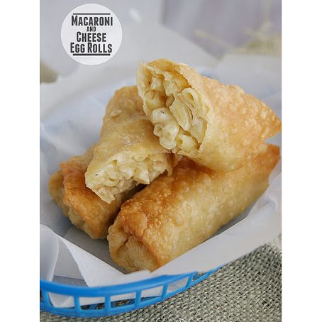 Macaroni and Cheese Egg Rolls